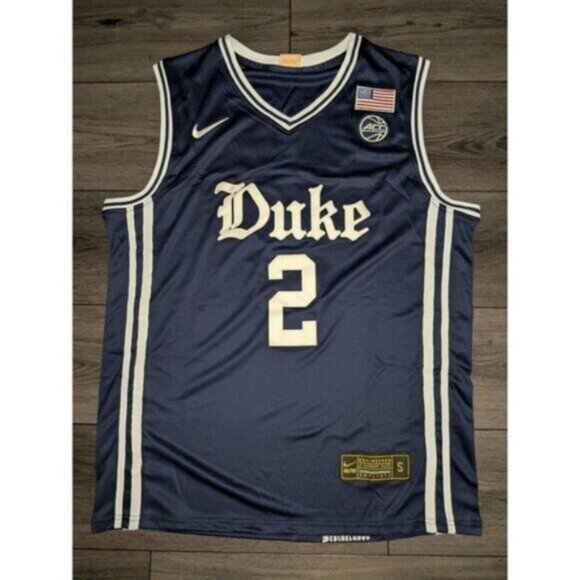 Cooper Flagg #2 Duke Dark Blue Devils Elite Stitched Jersey - Picture 1 of 5